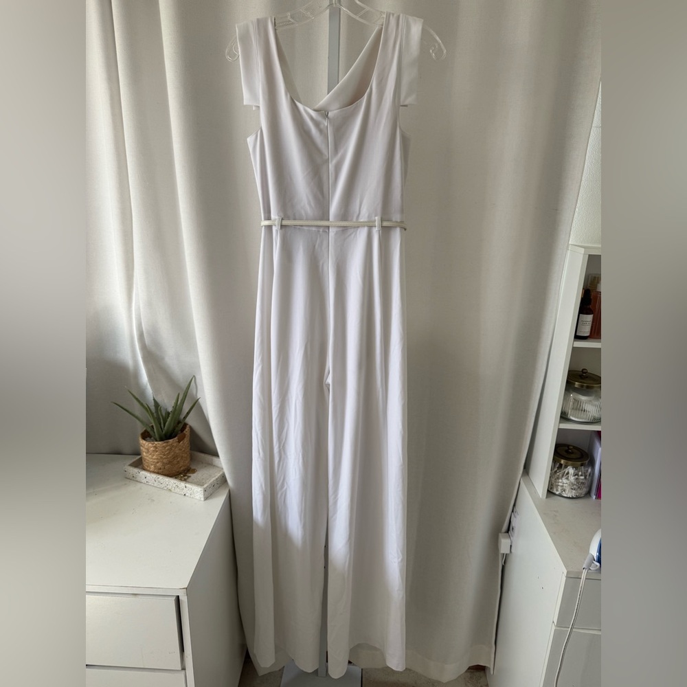 Black halo Jackie O jumpsuit belted wideleg FINAL PRICE - Picture 5 of 10